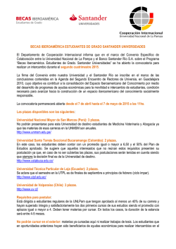 BECAS IBEROAMÉRICA ESTUDIANTES DE GRADO SANTANDER
