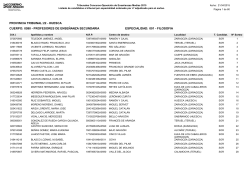 Lista Candidatos Tribunales - STEA-i