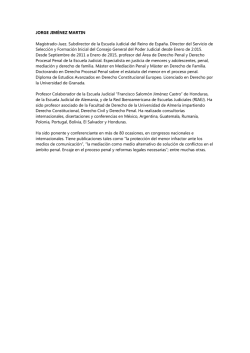 Dr. Don Jorge Jim&eacute;nez Mart&iacute;n - Inicio