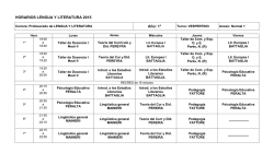 HORARIOS 2013