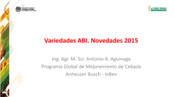 Variedades ABI. Novedades 2015