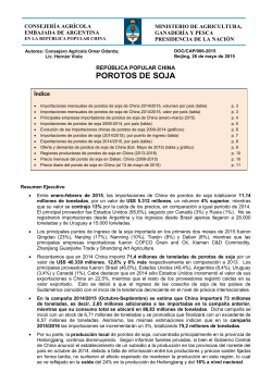 Porotos de Soja - Datos de importación y mercado 2009