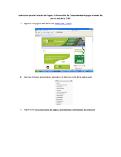 Instructivo para la Consulta de Pagos y la Generaci&oacute;n de