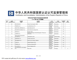 乌拉圭水产品生产企业在华注册名单 （2015年4月24日更新）