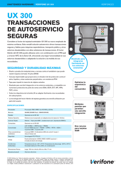 Ficha t&eacute;cnica UX 300