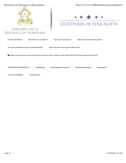 Secretaría de Educacion | Bienvenidos http://127.0.0.1:8080