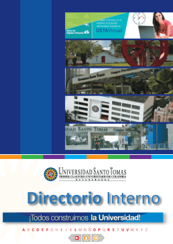 Directorio Interno - Universidad Santo Tom&aacute;s Bucaramanga