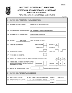 Hidrología Avanzada