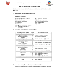 CONVOCATORIA CAS 002-2015-GRSA