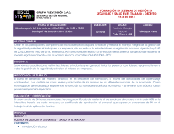 GRUPO PREVENCI&Oacute;N S.A.S. - SPT para tareas de alto, mediano y