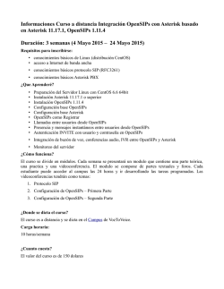 Informaciones Curso a distancia Integraci&oacute;n