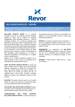 Ficha Sellador Acr&iacute;lico