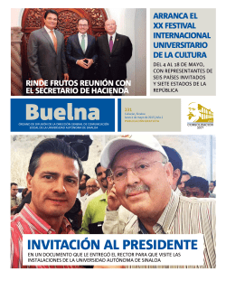 INVITACI&Oacute;N AL PRESIDENTE - Universidad Aut&oacute;noma de Sinaloa