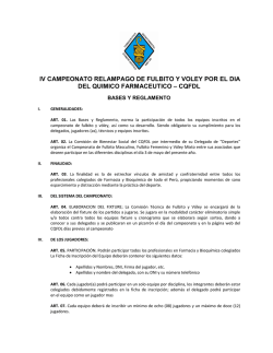 iv campeonato relampago de fulbito y voley por el dia del quimico