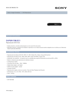 Ficha PDF - Sony - Tarifas de Precios