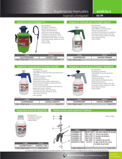 Aspersor manual para fumigar