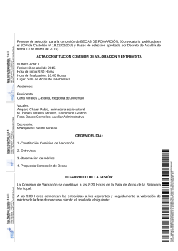 Convocatoria publicada en el BOP de Castellón nº 19,12/02/2