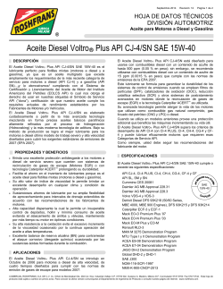 Aceite Diesel Voltro® Plus API CJ-4/SN SAE 15W-40
