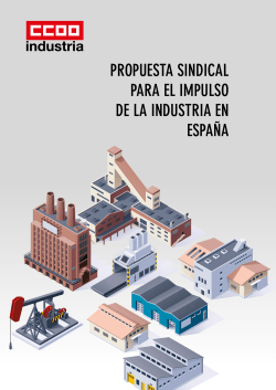 propuesta sindical para el impulso de la industria en españa