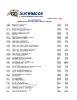 Precios sujetos a cambio sin previo aviso