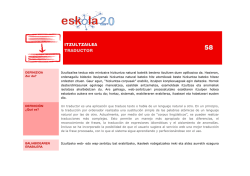ITZULTZAILEA TRADUCTOR