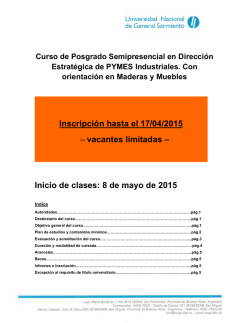 Informaci&oacute;n del curso