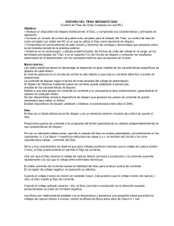 DISPARO DEL TRIAC MEDIANTE DIAC (Control