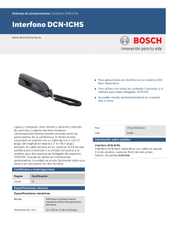 Interfono DCN-ICHS - Bosch Security Systems