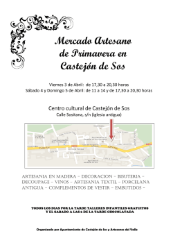 Mercado Artesano de Primavera en Castejón de Sos