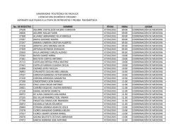 Horario de entrevistas de medicina