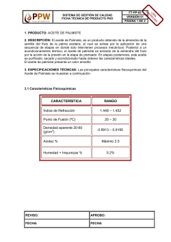 FICHA T&Eacute;CNICA ACEITE DE PALMISTE
