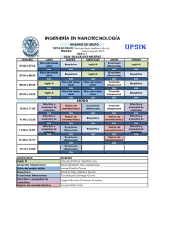 INGENIER&Iacute;A EN NANOTECNOLOG&Iacute;A