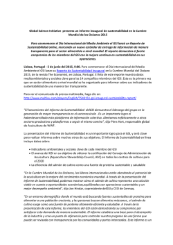 global salmon initiative presenta un informe inaugural de