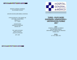 HOSPITAL GENERAL DE M&Eacute;XICO, &ldquo;DR. EDUARDO LICEAGA