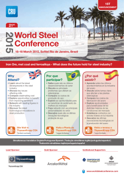 21st World Steel Conference