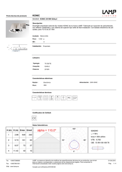 Ficha t&eacute;cnica de producto 9242640 KONIC 2X18W G24q
