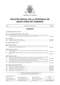 Boletín 037/2015, de fecha 20/3/2015