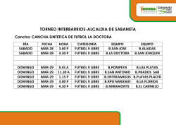 Descargar el archivo PROGRAMACIÓN TORNEO INTERBARRIOS