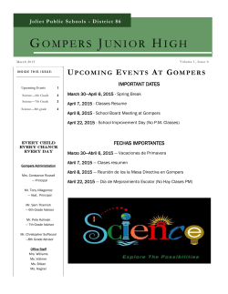 GOMPERS JUNIOR HIGH - Joliet Public Schools District 86