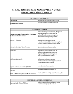 e-mail municipal - Municipalidad de Coronel Suárez