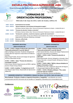 jornadas de orientaci&oacute;n profesional