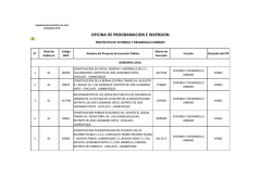 OFICINA DE PROGRAMACION E INVERSION