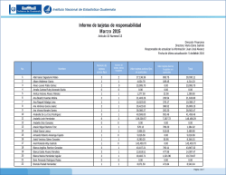 Informe de tarjetas de responsabilidad Marzo 2015