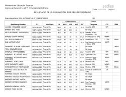 RESULTADO DE LA ASIGNACIÓN POR PREUNIVERSITARIO