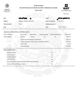 2 Hoja 1 de DECLARACIÓN ANUAL DE SUELDOS
