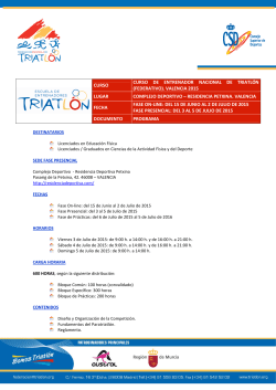 2015.EE.Curso Entrenador Nacional Triatlón Valencia.Programa v3