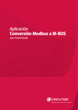 Aplicación Conversión Modbus a M-BUS
