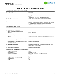 HOJA DE DATOS DE SEGURIDAD (MSDS)