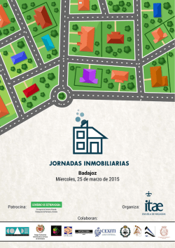 IX Jornadas Inmobiliarias. Programa