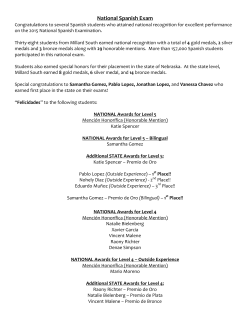 National Spanish Exam - Millard South High School